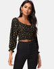 Immagine di Lancer Crop Top in Mini Astro Nero