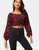 Immagine di Lancery Top in Roaming Rose Nero
