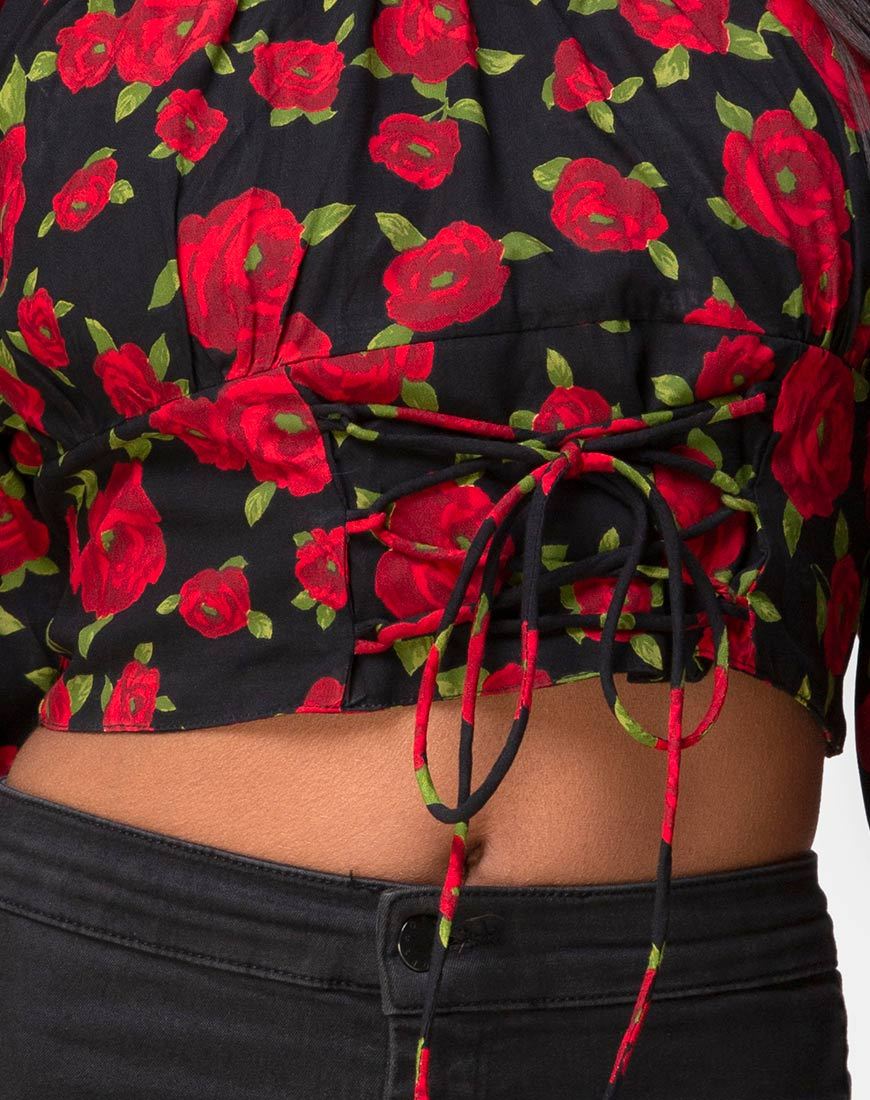 Immagine di Lancery Top in Roaming Rose Nero
