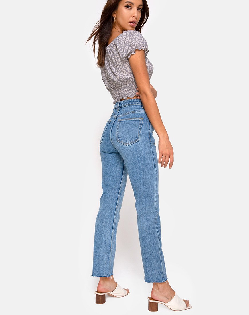 Immagine di Lanfy Top in Leopard Daze Grigio