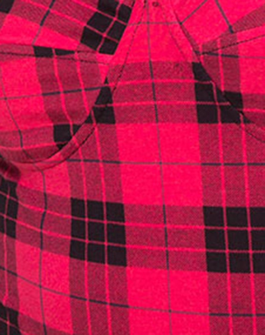 Immagine di Lantas Corpetto in Plaid Invernale Rosso Nero