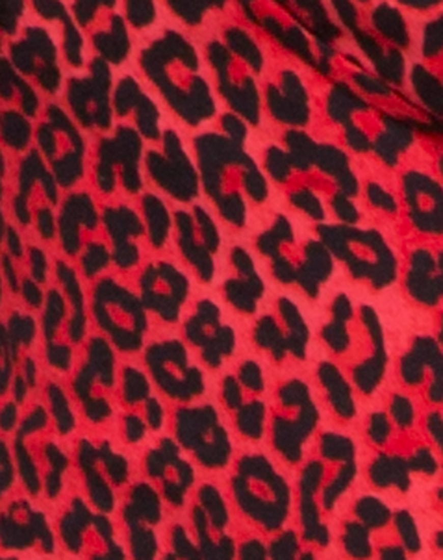 Immagine di Lanti Corpetto in animalier colorato rosso