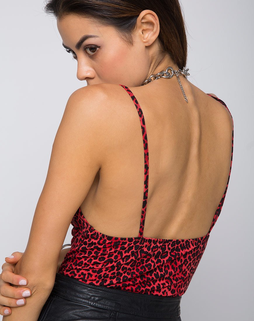Immagine di Lanti Corpetto in animalier colorato rosso