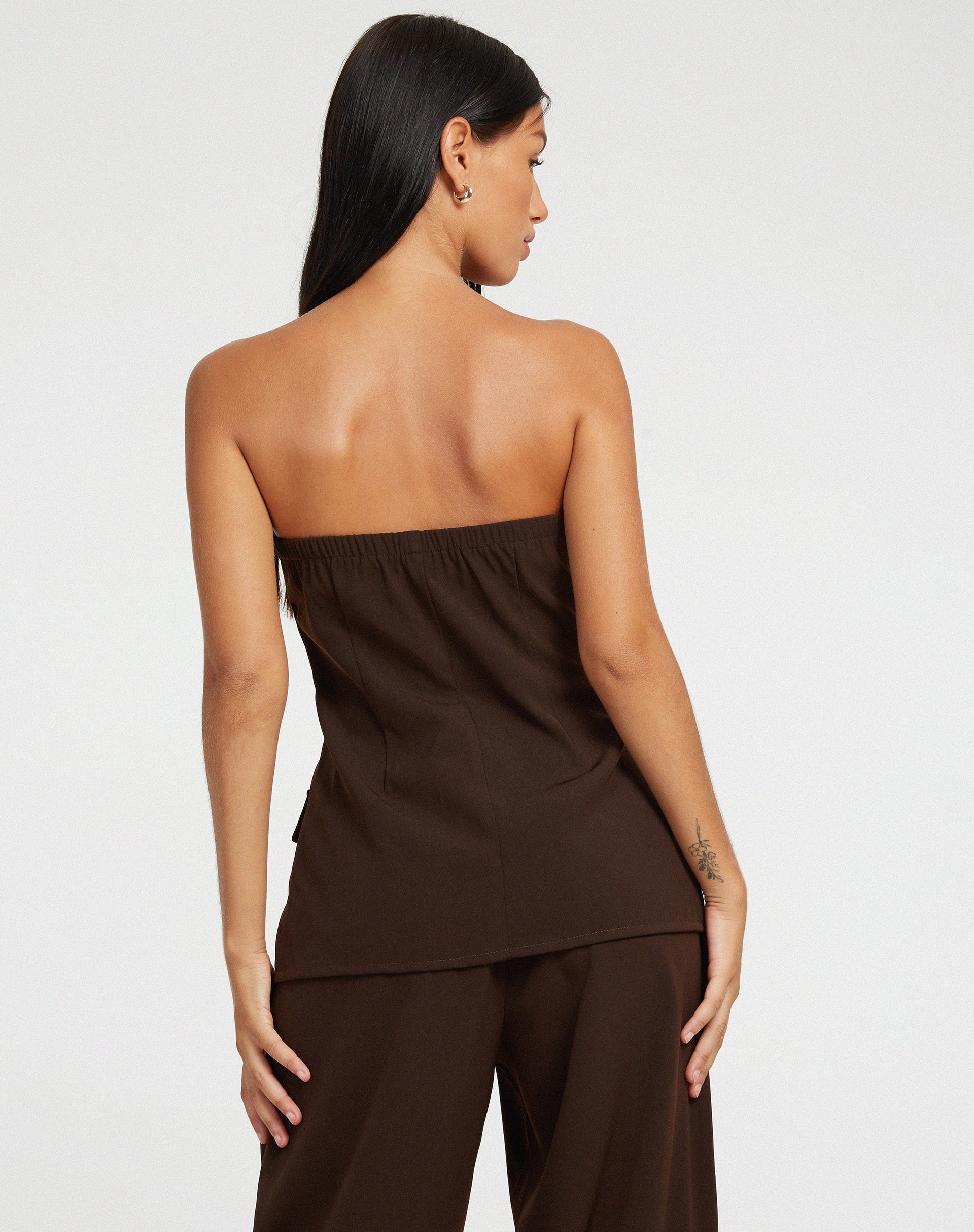 immagine di Lavan Corset Top in Cappuccino Sartoriale