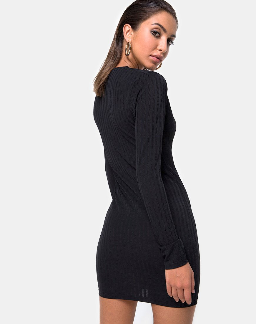 Vestito Bodycon Laoda in nero