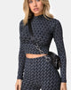 Immagine di Lara Crop Top in Diagonal Disco Silver