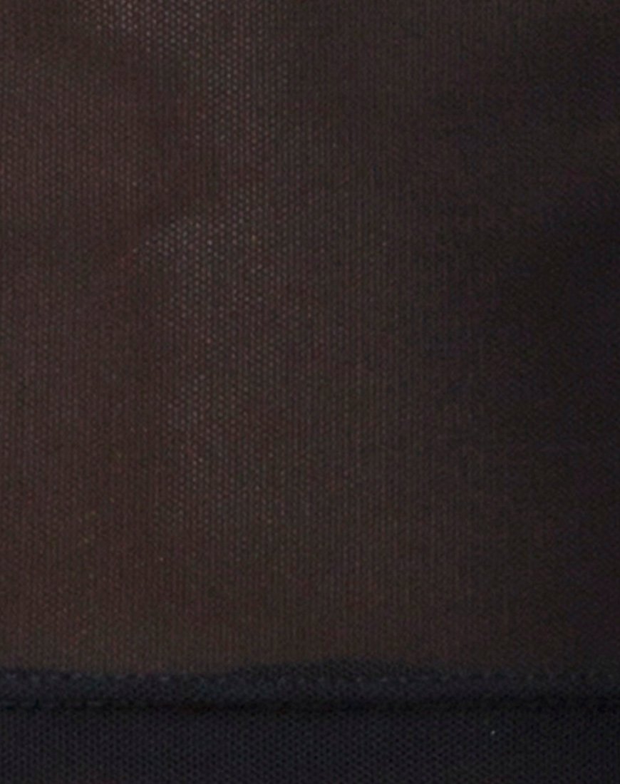 Immagine di Rhala Crop Top in rete nera