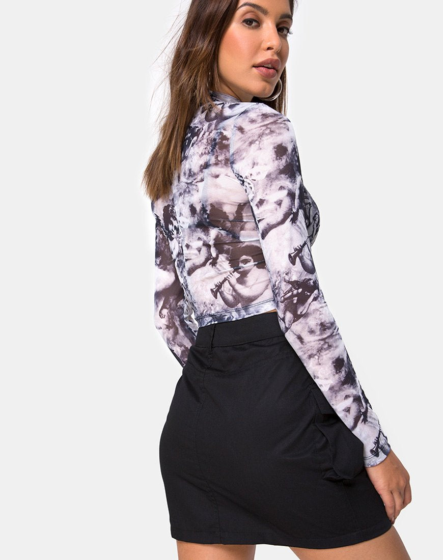 Immagine di Lara Crop Top in maglia cherubino
