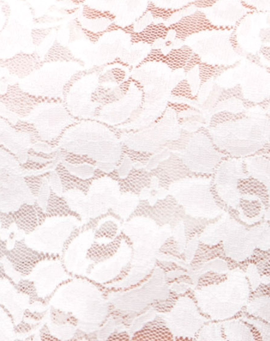 Immagine di Lara Crop Top in pizzo rosa bianco