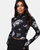 Immagine di Lara Crop Top in Black Dragon