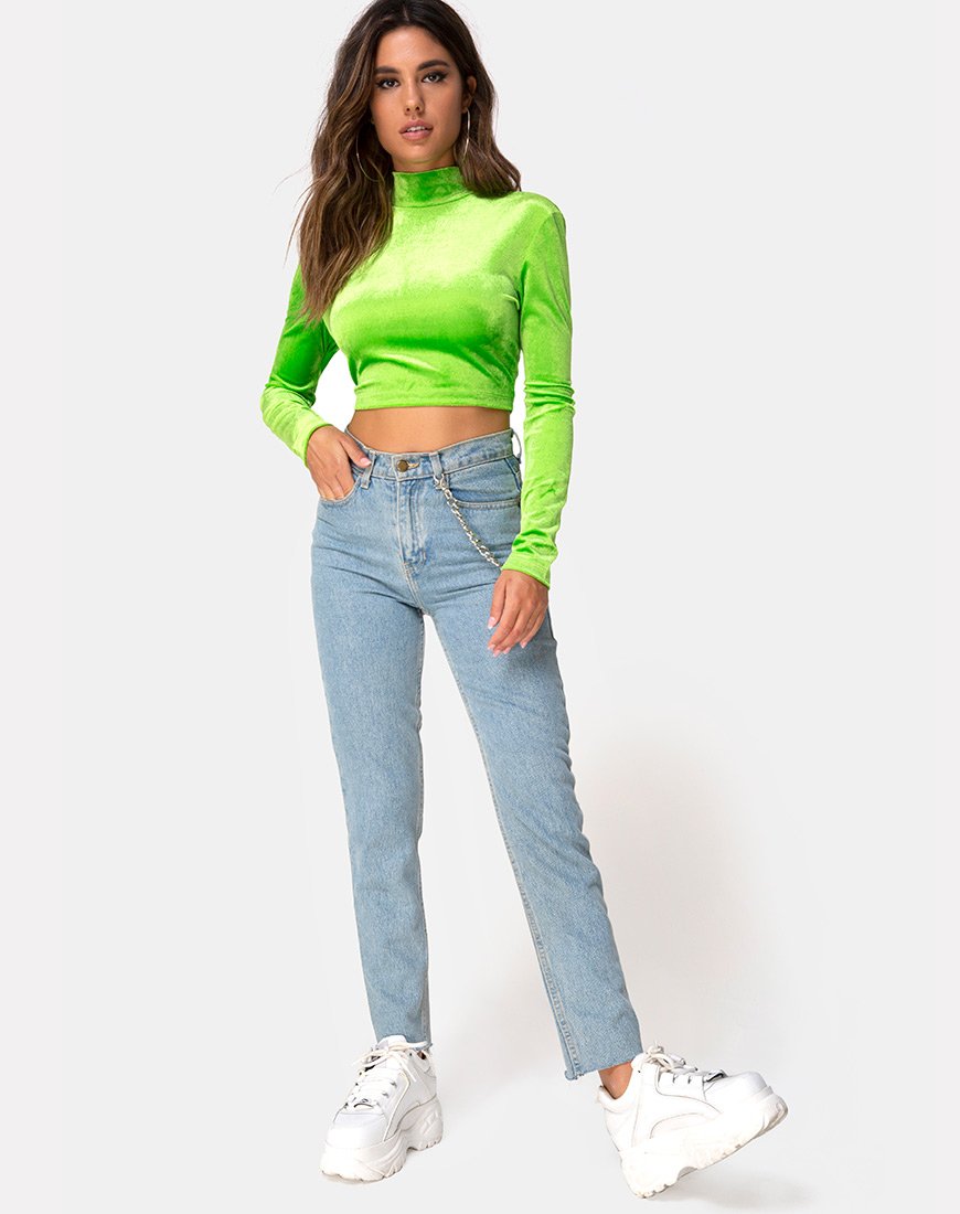 Immagine di Lara Crop top in Velvet Lime