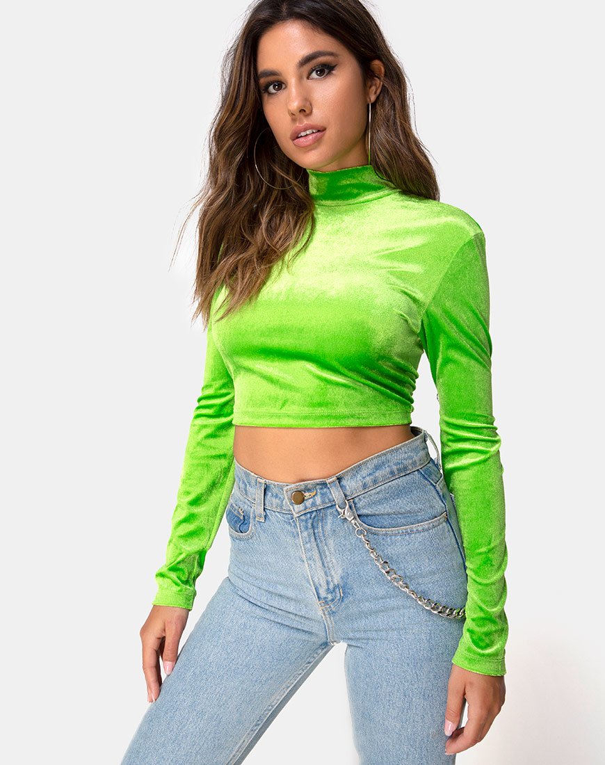 Immagine di Lara Crop top in Velvet Lime