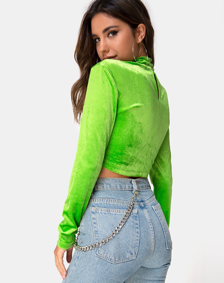 Immagine di Lara Crop top in Velvet Lime