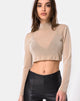 Immagine di Lara Crop Top in rete Tan