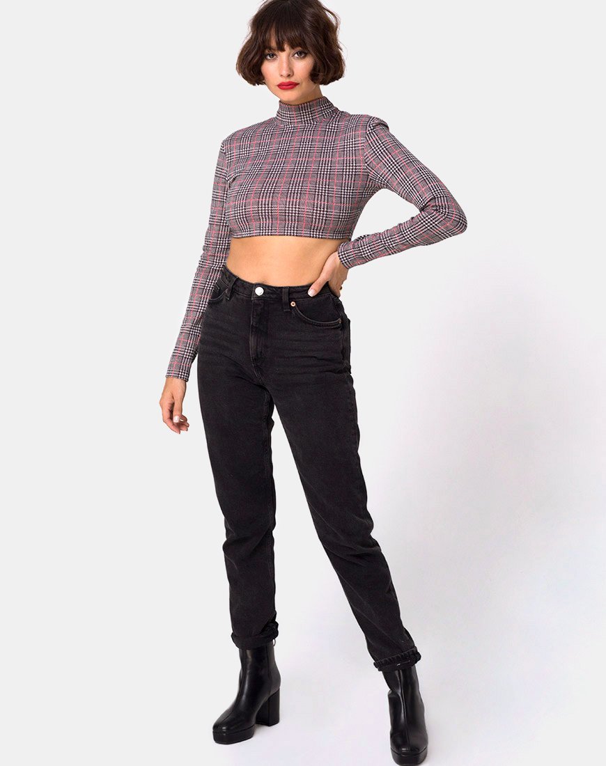 Immagine di Laretta Crop Top in Charles Check Blush