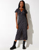 Immagine di Larin Midi Dress in Dark Base Floral Nero