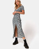 Immagine di Larin - Vestito midi in campo floreale - Navy