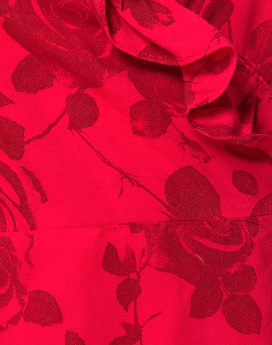 Immagine di Lasky Slip Dress in tonalità floreale rossa