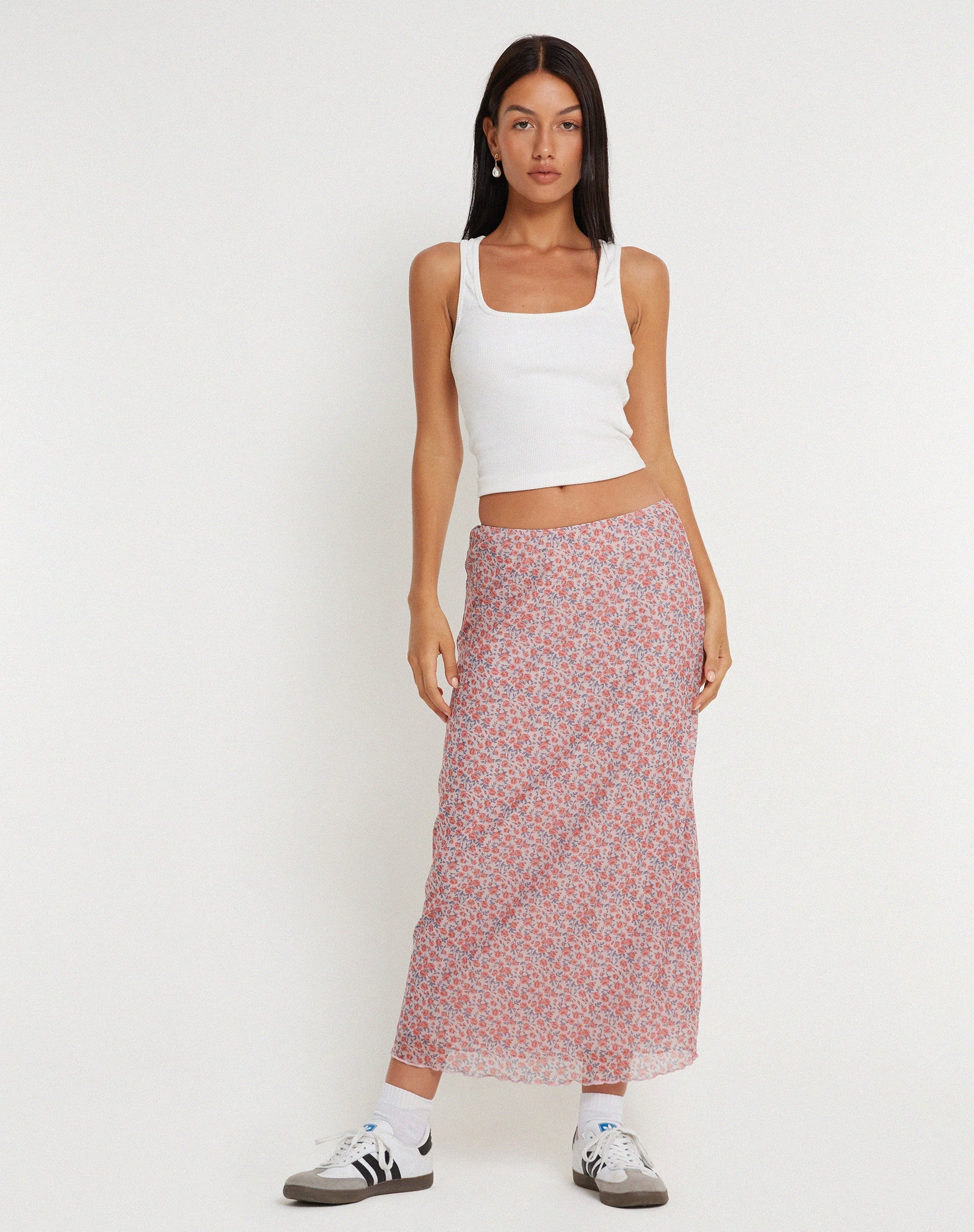 immagine di Lassie Maxi Gonna in Rosa Primavera Rosa Polvere