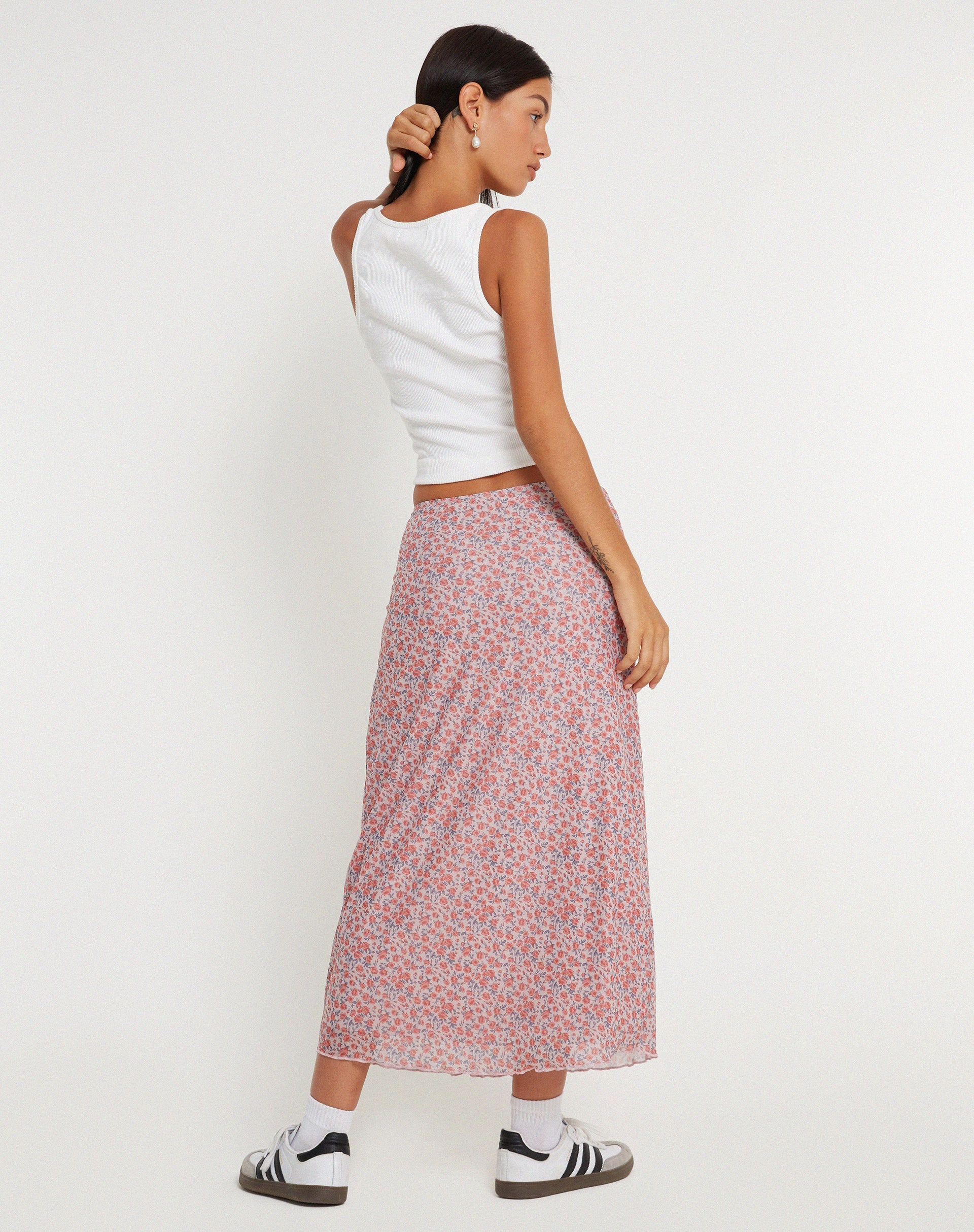 immagine di Lassie Maxi Gonna in Rosa Primavera Rosa Polvere