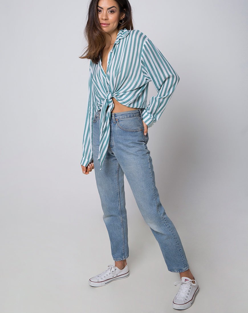 Immagine della camicia Lauv a righe medie