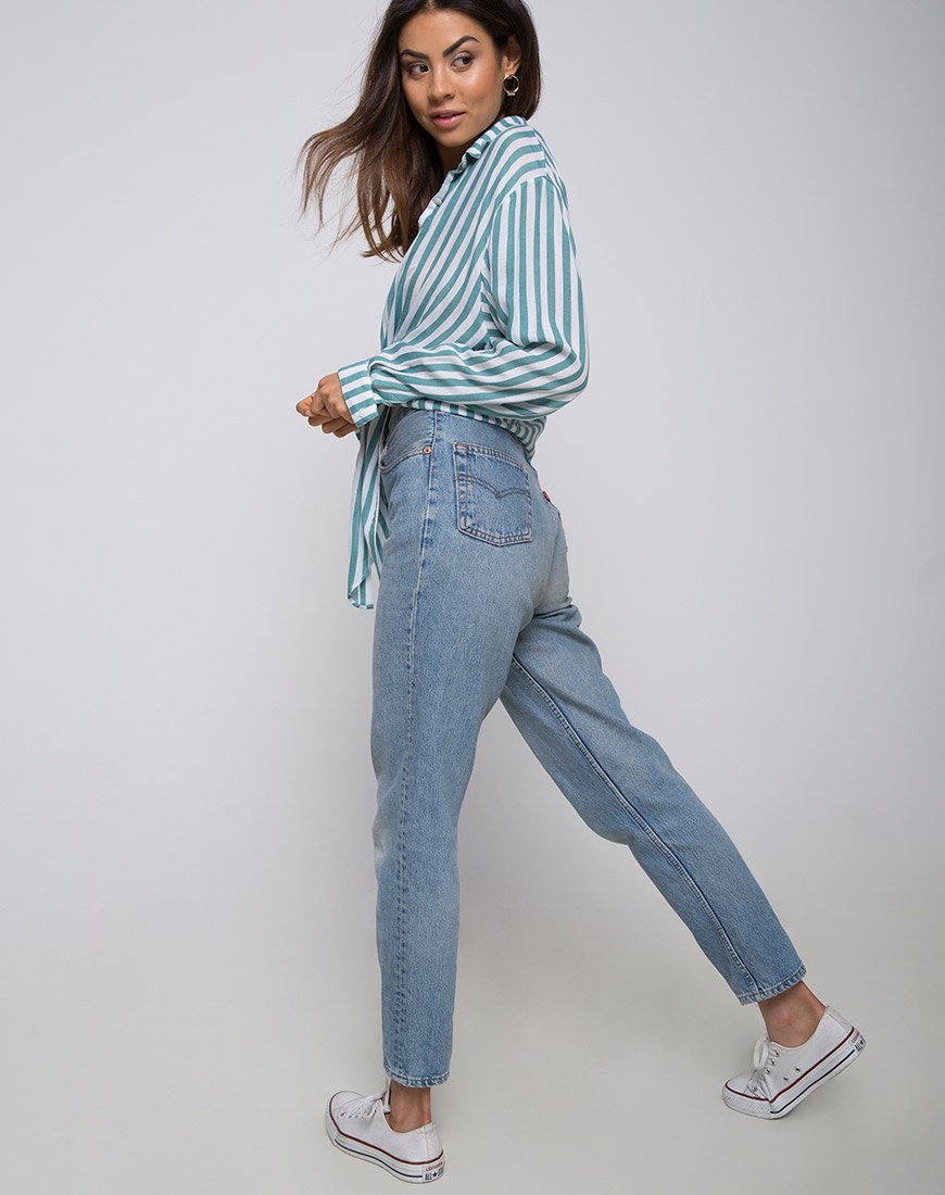 Immagine della camicia Lauv a righe medie