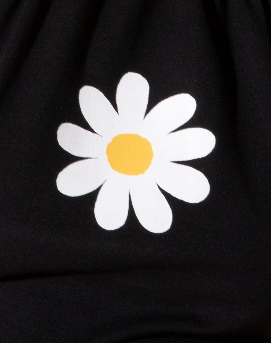 Immagine di Lean Crop Top in nero Daisy Placement