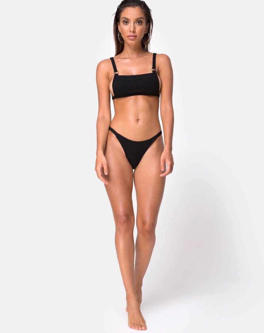 Immagine di Leema Bikini Top in Black Rib