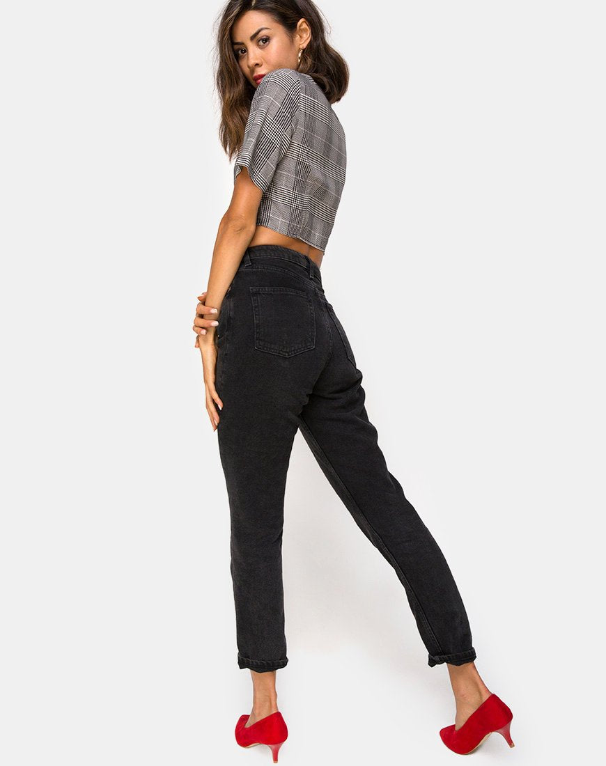 Immagine di Legia Crop Top in Charles Check Grigio