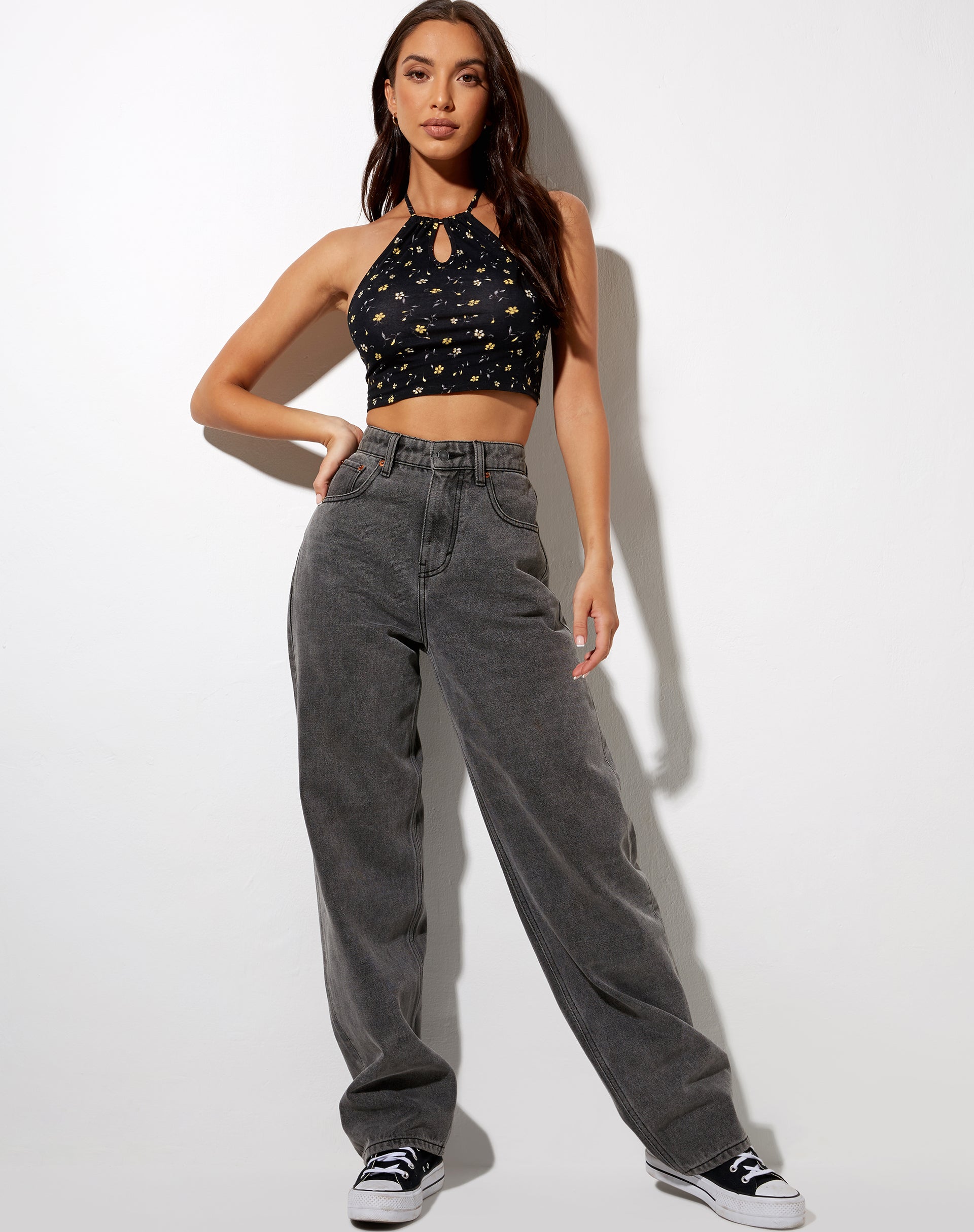 Immagine di Lelo Crop Top in Pretty Petal Nero