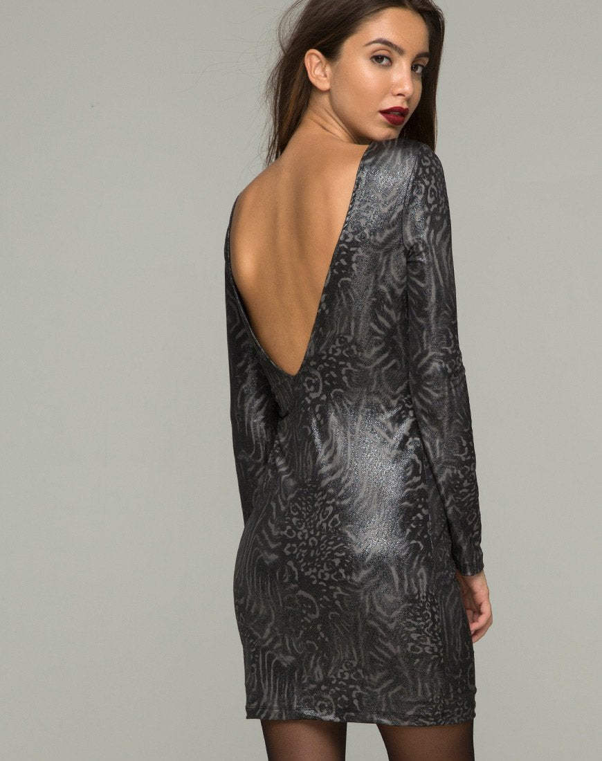 Immagine di Leo Bodycon Dress in Animal Slinky