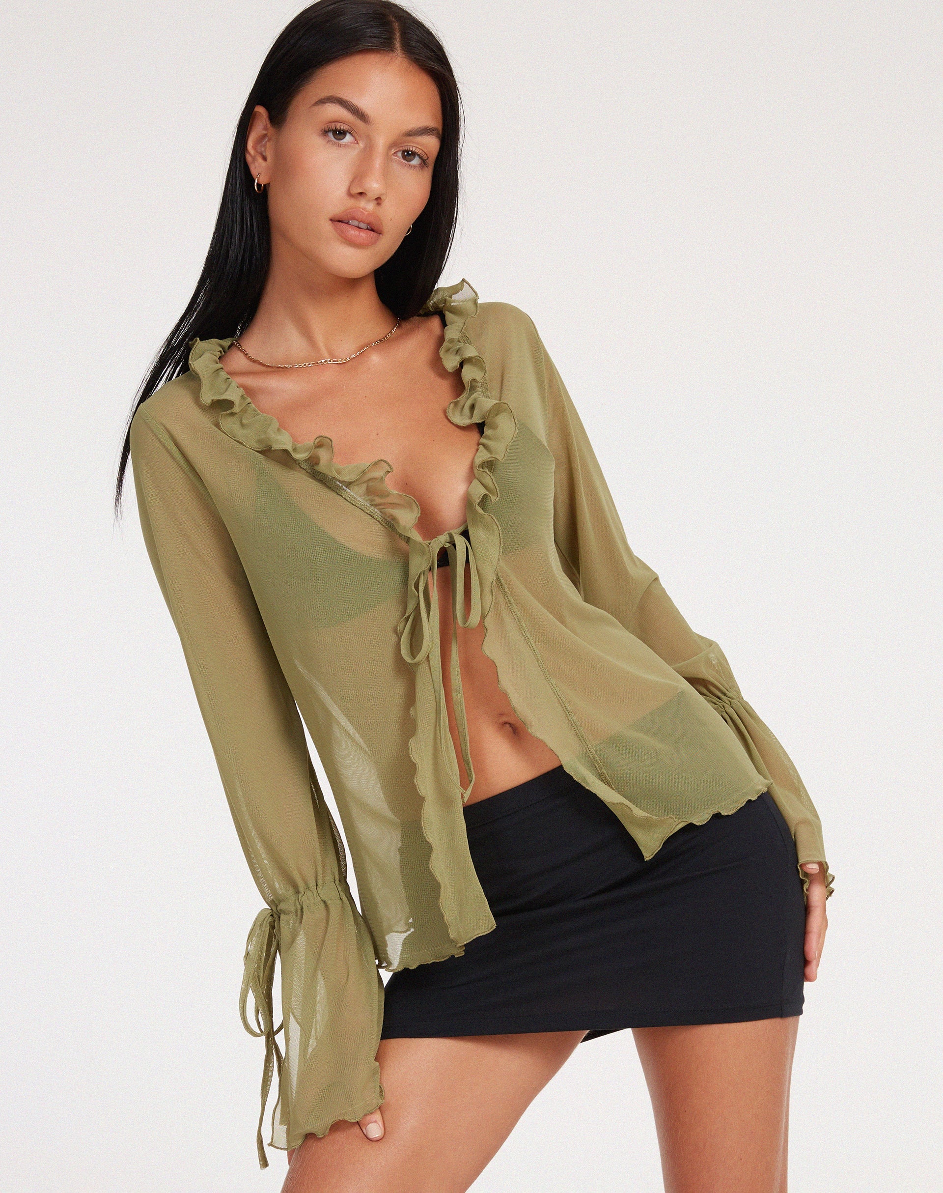immagine di Leonita Cardi in Mesh Olive