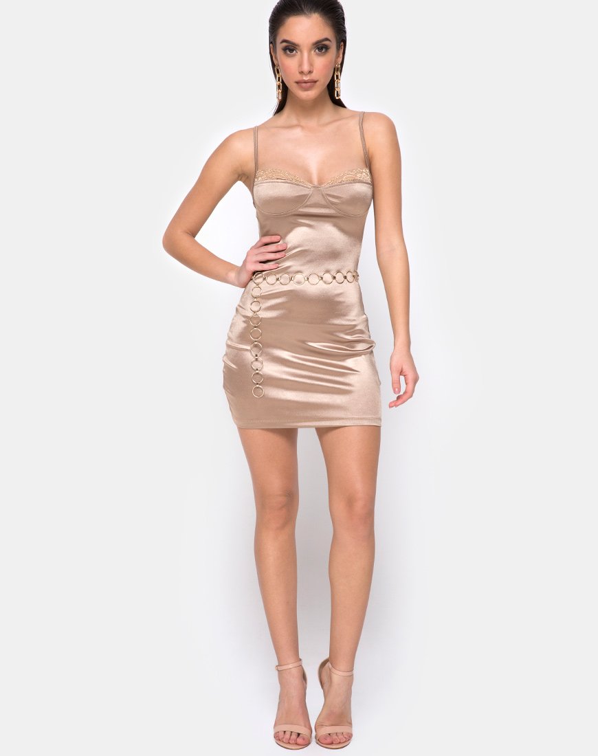 Immagine di Lesty Bodycon Dress in oro