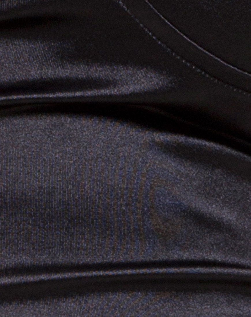 Immagine di Leta Bodycon Dress in raso nero