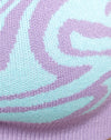 Maglia a spirale frastagliata Lavanda e menta