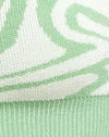 Maglia a spirale frastagliata Menta e panna