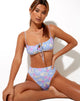 Immagine di LIANA BIKINI TOP LAVATO FUORI PASTELLO FLOREALE
