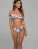 Immagine di Lila Bikini Top in Stampa Rossa
