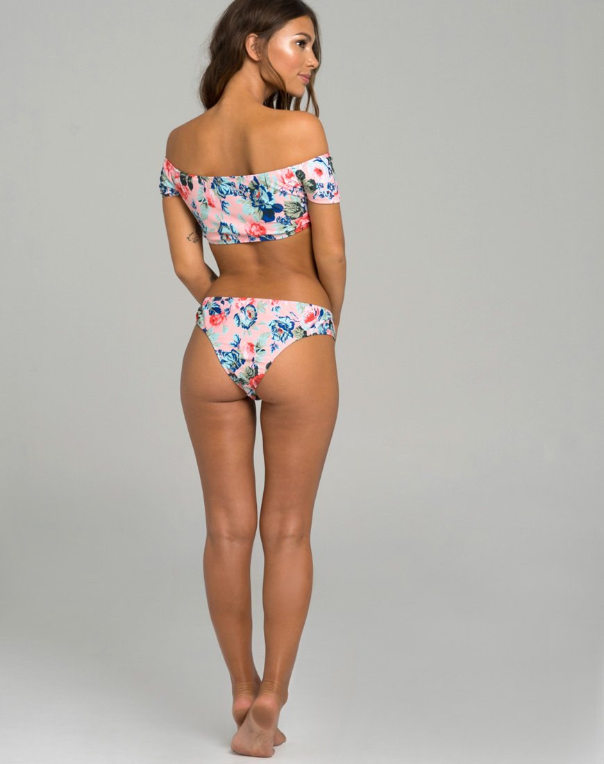 Immagine di Lila Bikini Top in Stampa Rossa