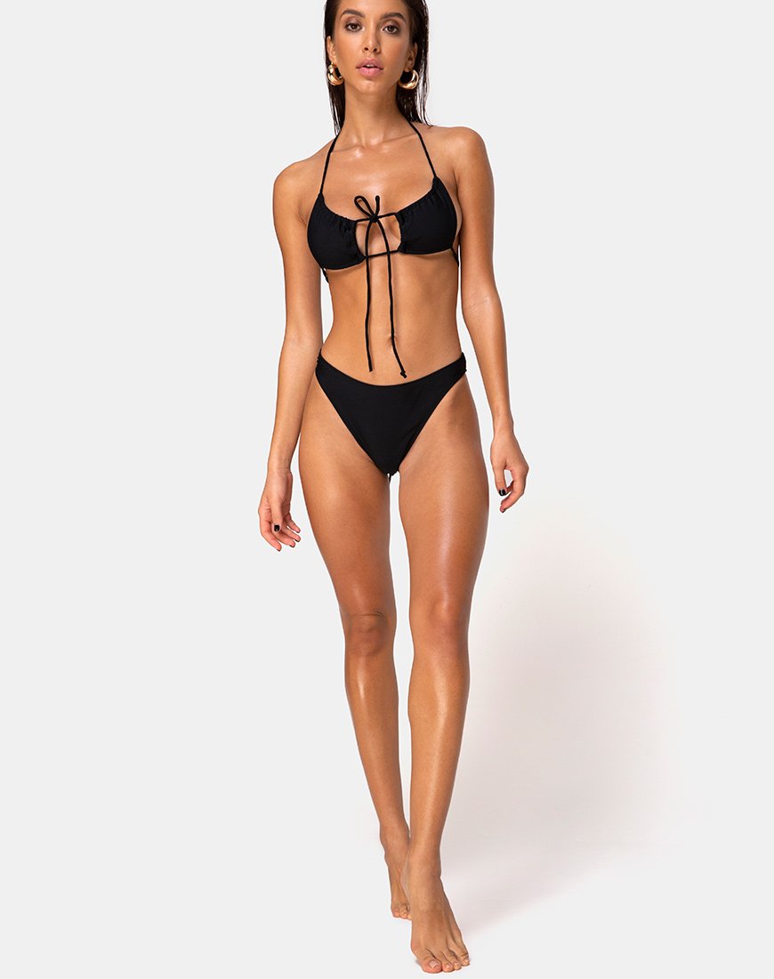 Immagine di Lillen Bikini Top in Nero Opaco
