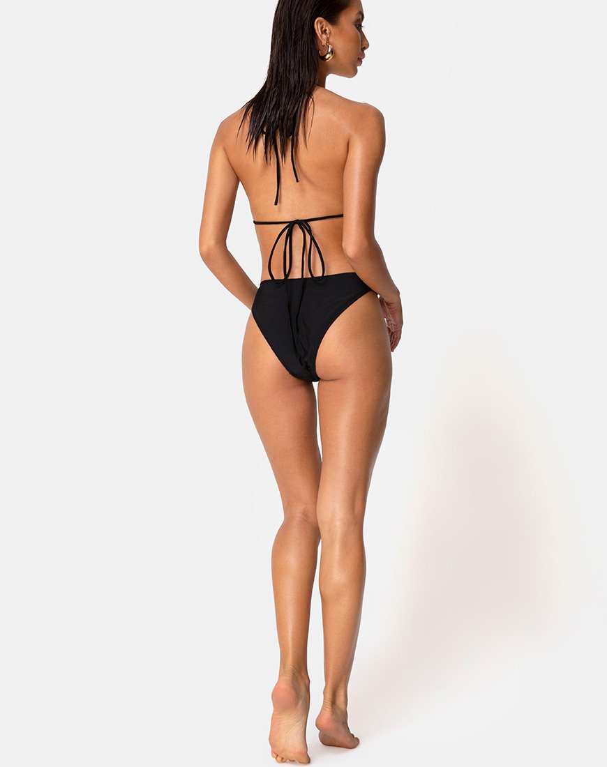 Immagine di Lillen Bikini Top in Nero Opaco