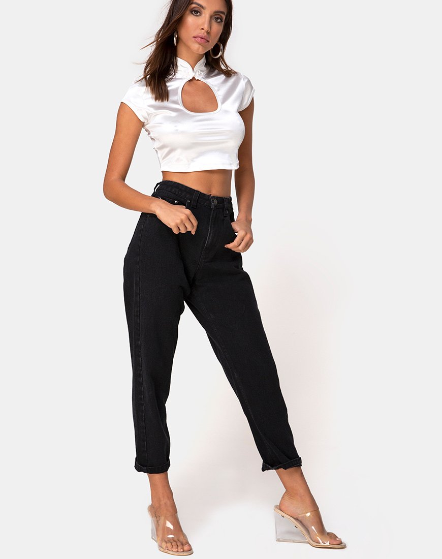 Immagine di Lina Top in Spandex Avorio