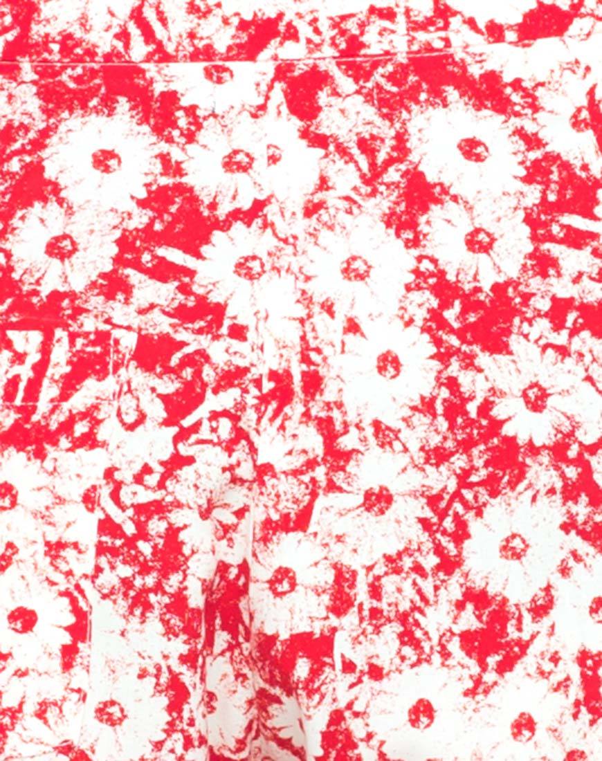 Immagine di Motel Logan Peg Leg Trouser in Xerox Daisy Rosso