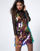 Immagine di Lola Slip Dress in Tear Drop Sequin Rosa Petrolio