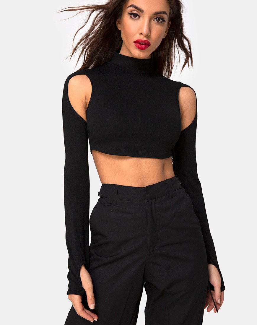 Immagine di Lomiva Crop Top in nero