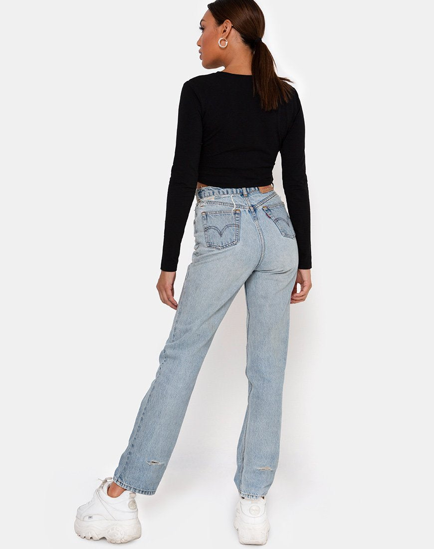 Immagine di Londy Top in nero Saint Hot Fix