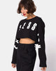 Immagine di Box Expression Crop Tee in nero