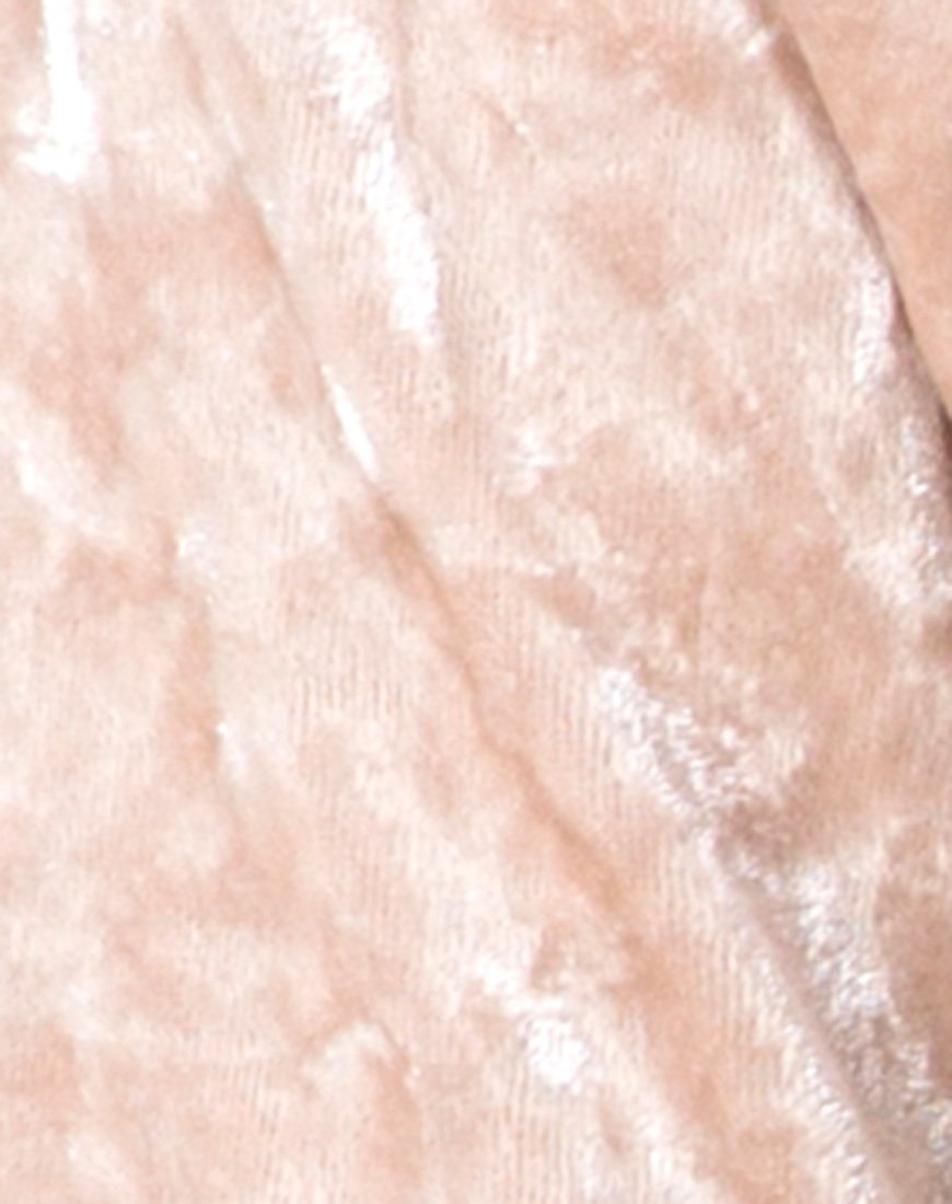 Immagine di Lorya Crop Top in velluto schiacciato crema