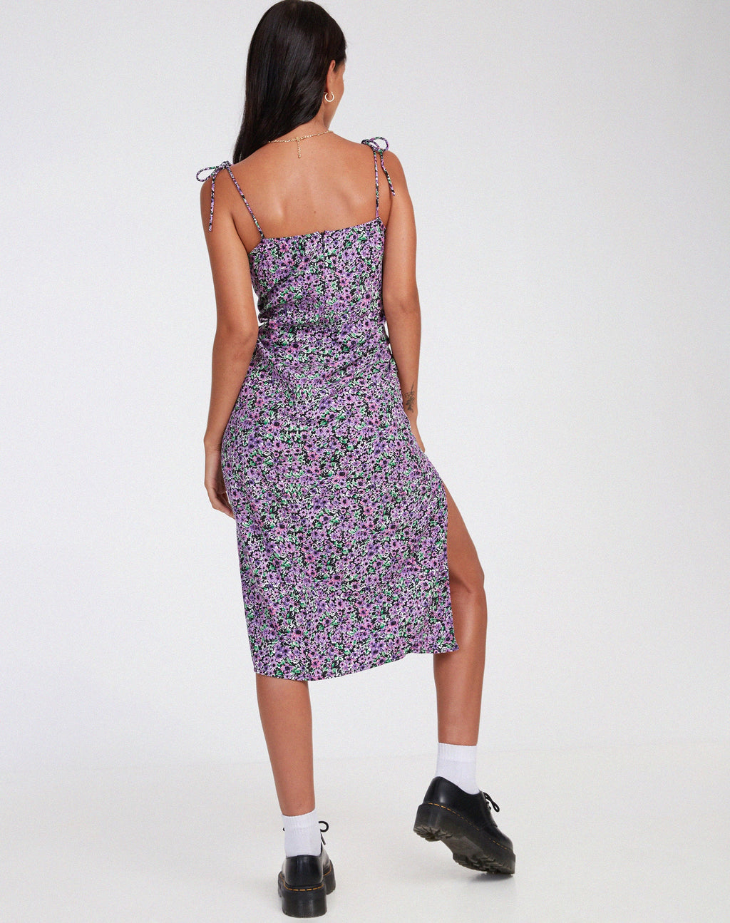 Vestito midi Lotie in fiore lilla