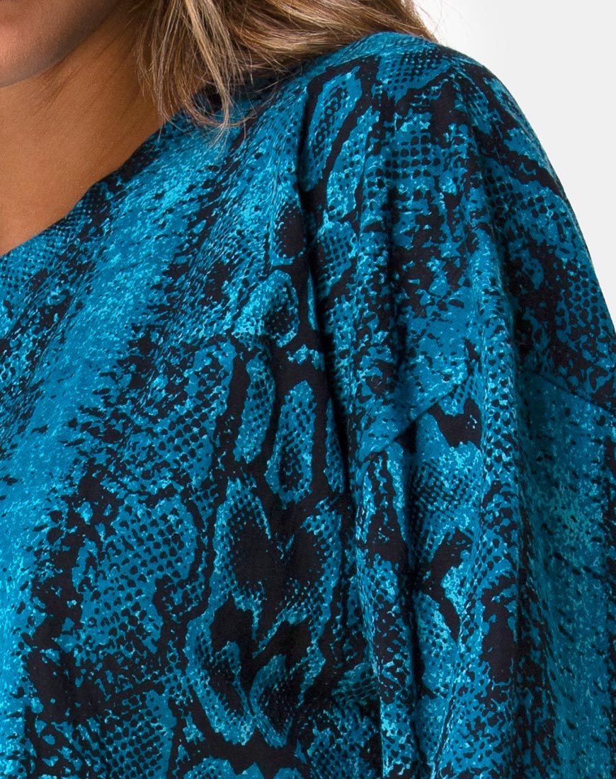 Immagine di Lotsun Abito a maglione in blu serpente